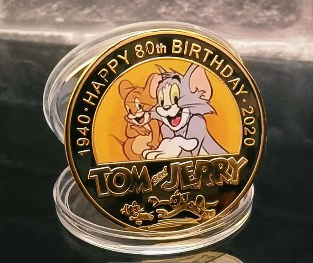 Full Set 5pc Warner Bros "Tom & Jerry Character" Commemorative Coin Set. New in Capsule