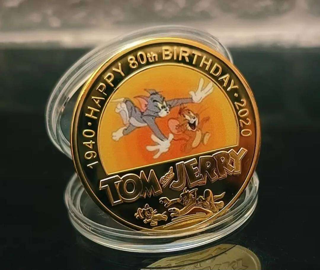 Full Set 5pc Warner Bros "Tom & Jerry Character" Commemorative Coin Set. New in Capsule
