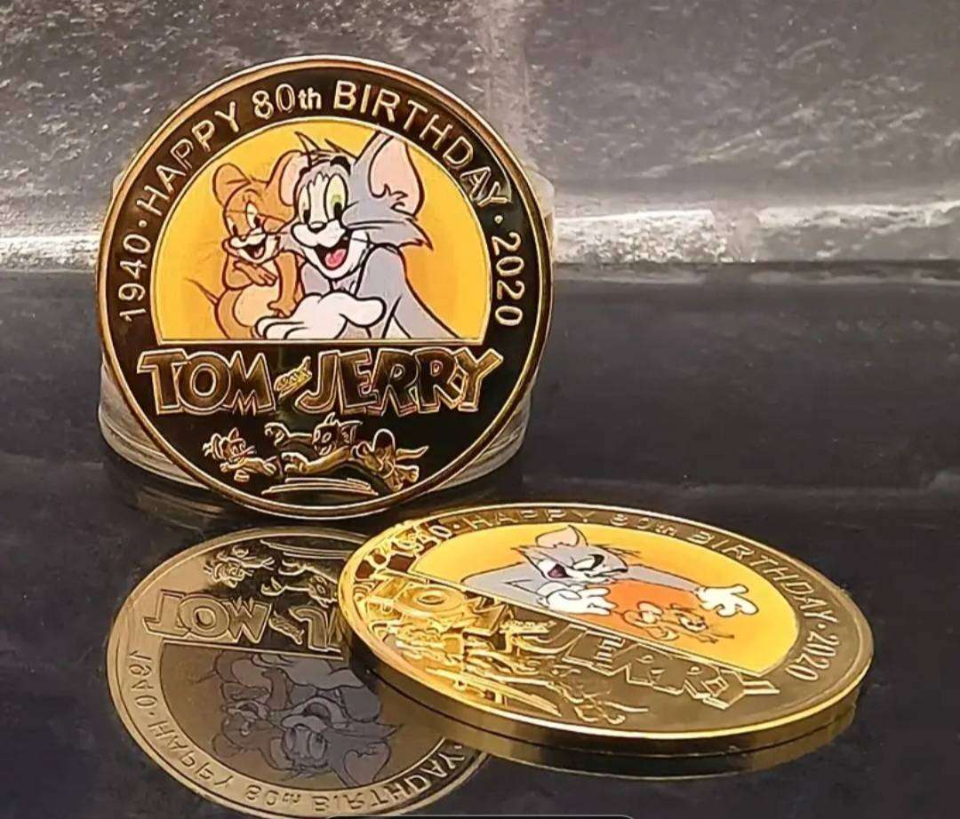 Full Set 5pc Warner Bros "Tom & Jerry Character" Commemorative Coin Set. New in Capsule