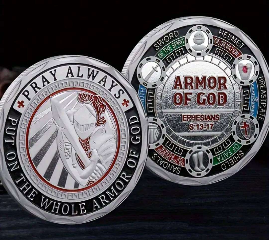 Armor of God  Commemorative Coin.  " Pray Always " New in Capsule.
