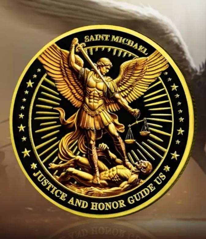 Saint Michael Police Protective Commemorative Coin "Justice & Glory  New in Capsule.