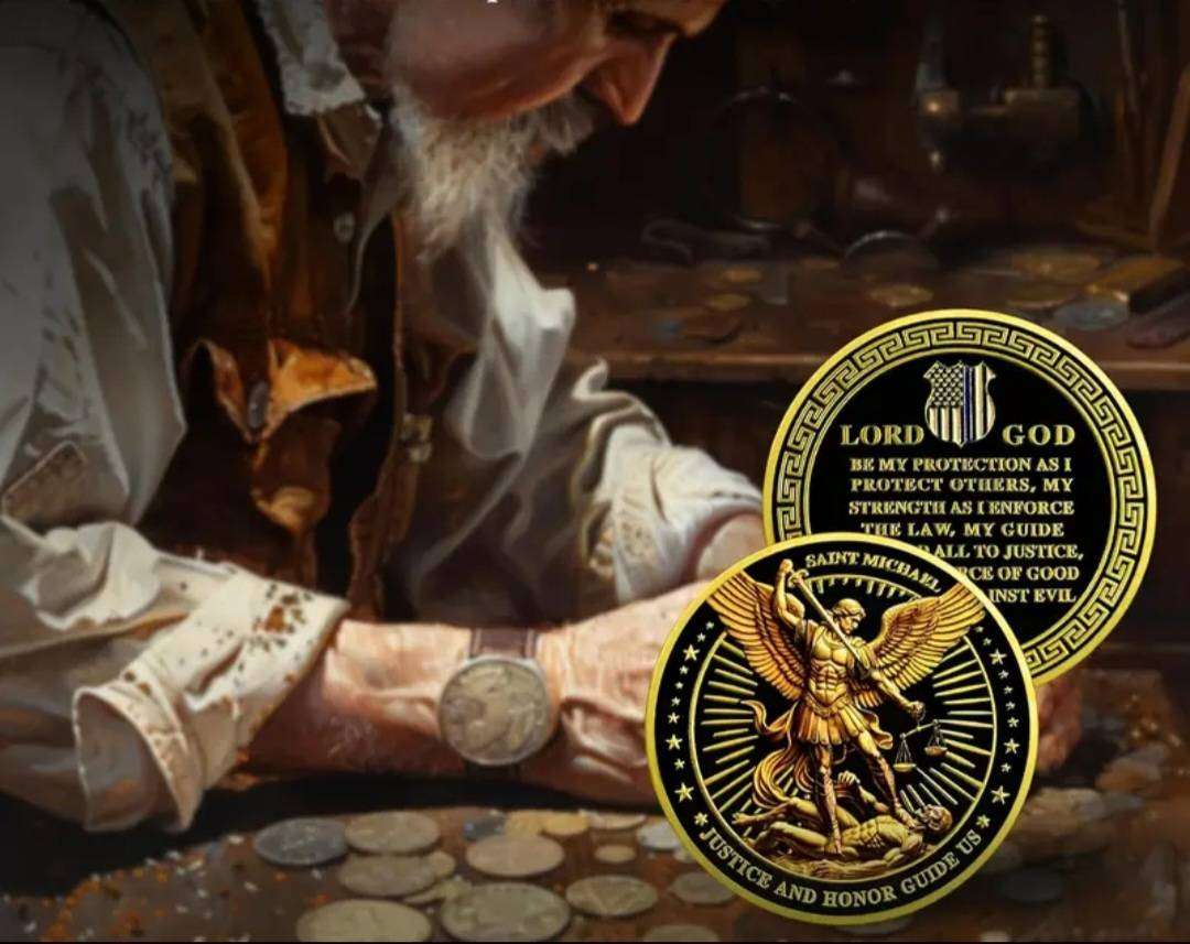 Saint Michael Police Protective Commemorative Coin "Justice & Glory  New in Capsule.