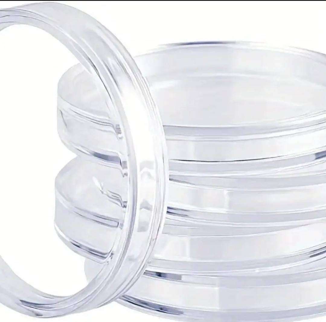 100pc *30mm* Coin Capsules and Protective Box / Storage Box  New 100Capsules + Storage Box .