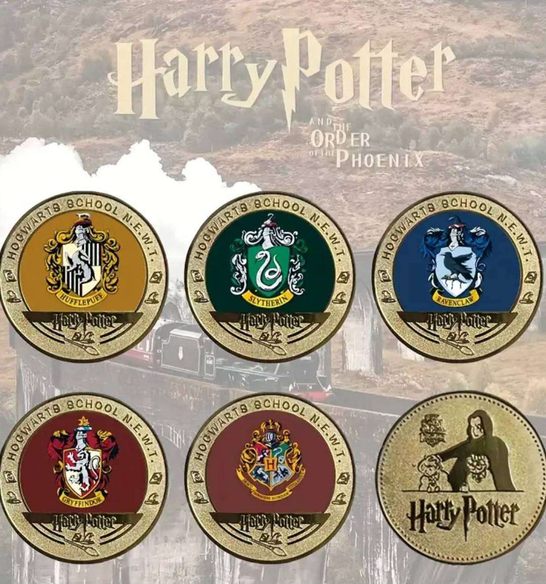 Harry Potter Official "Hai-Has" 5.pcs Series Commemorative coin Set New in Capsules