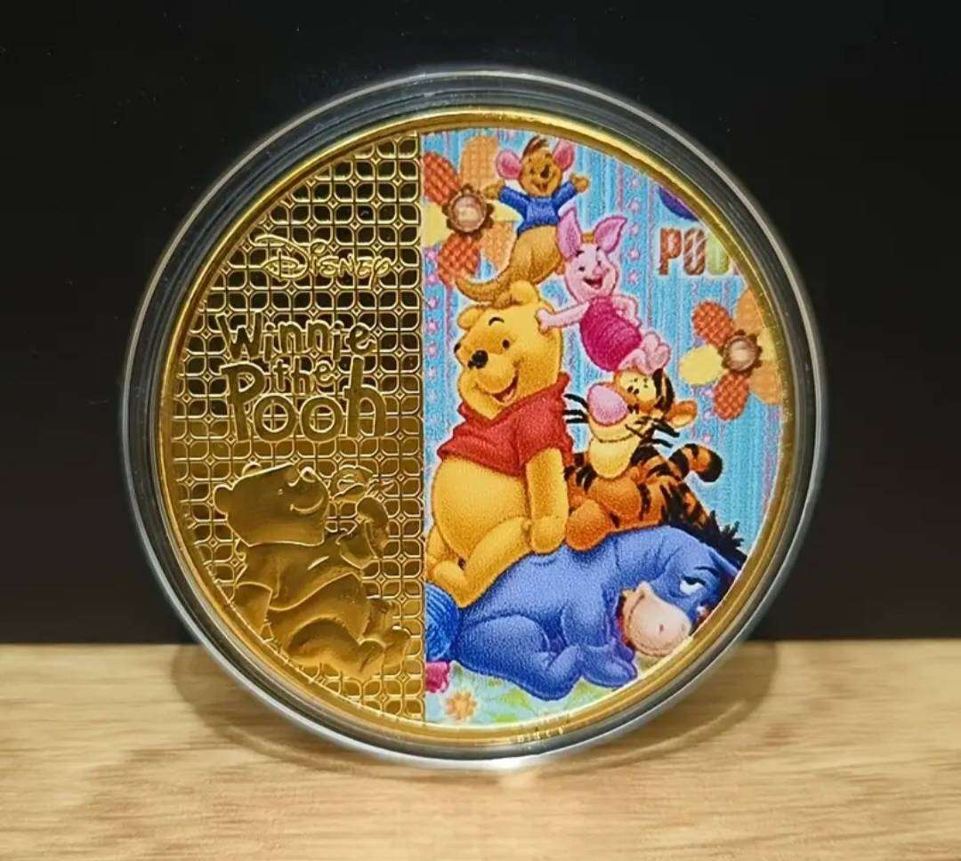 Disney 5.pcs Winnie the Pooh characters Commemorative coin Set New in Capsules