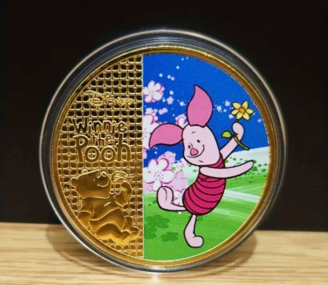 Disney 5.pcs Winnie the Pooh characters Commemorative coin Set New in Capsules
