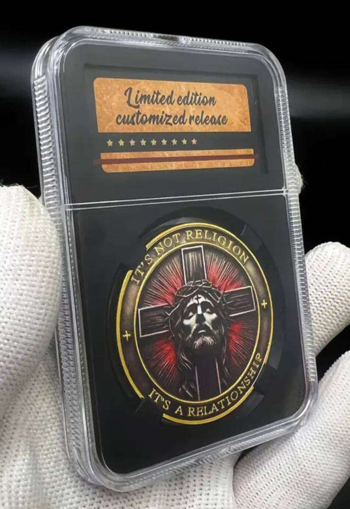 Walking with the Lord 'Limited Edition ' Religious Coin in Protective Case.