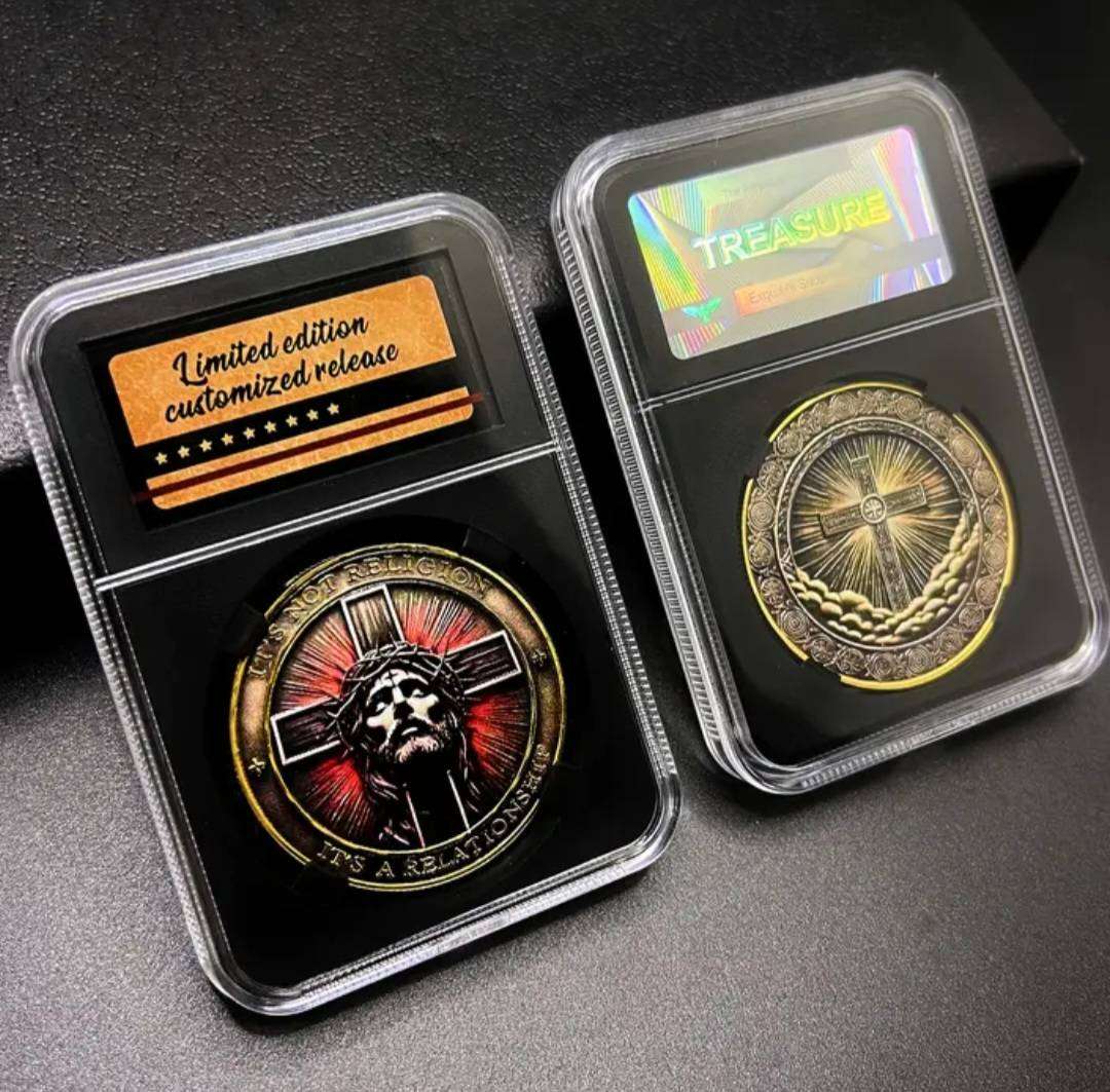 Walking with the Lord 'Limited Edition ' Religious Coin in Protective Case.