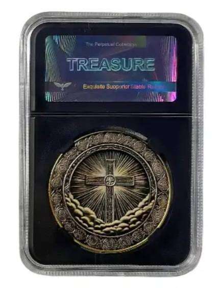 Walking with the Lord 'Limited Edition ' Religious Coin in Protective Case.