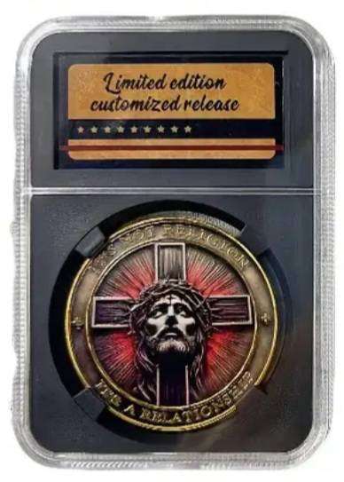 Walking with the Lord 'Limited Edition ' Religious Coin in Protective Case.