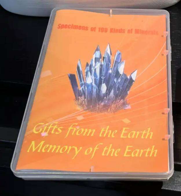 50 Minerals Specimens & 100 Page Rock Collection Featuring Crystals, Agate, Fluoride, Tiger's eye