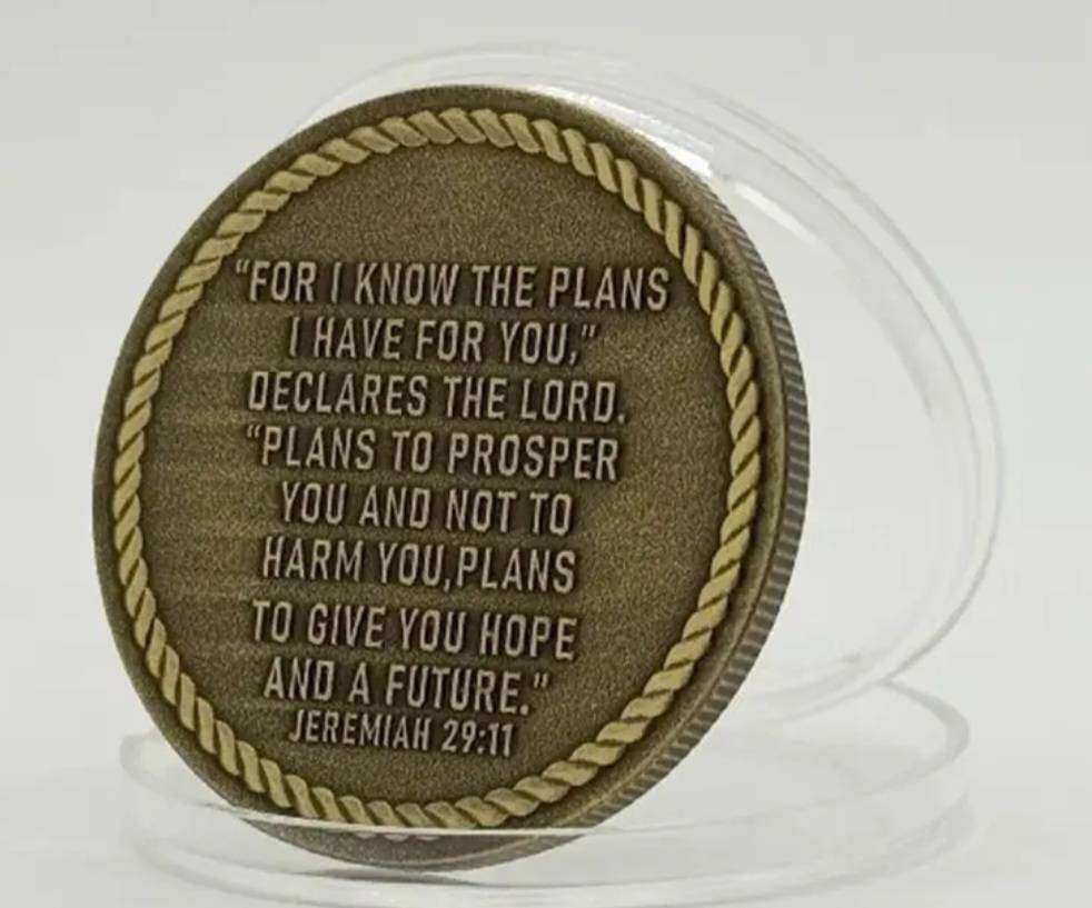 Anchored in Christ Religious Commemorative Coin New in Capsule."Psalm 18:2"