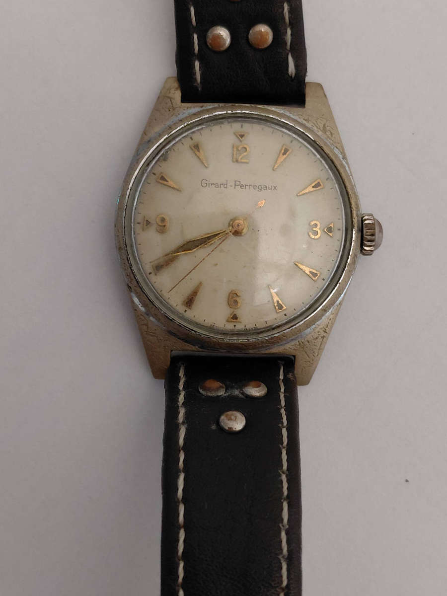 Extremely Rare vintage men's Girard Perregaux working mechanical hand wound movement