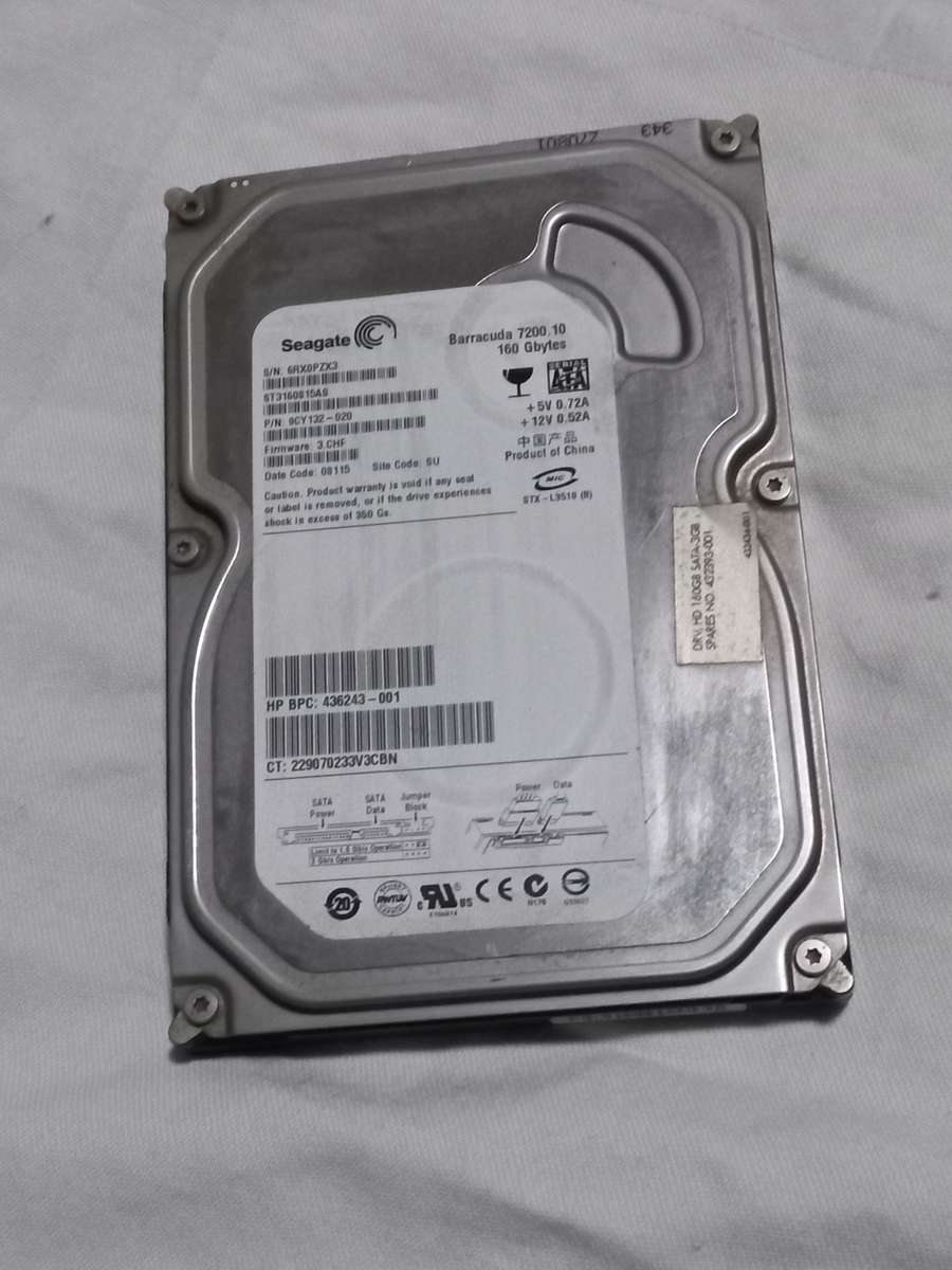 Seagate Barracuda 160 gigabyte hard drive