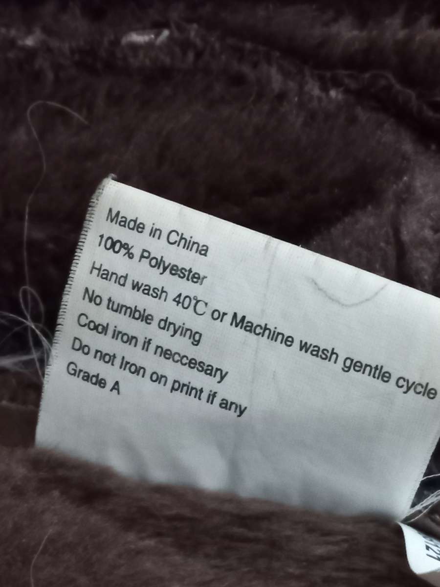 Fake fur faux winter jacket