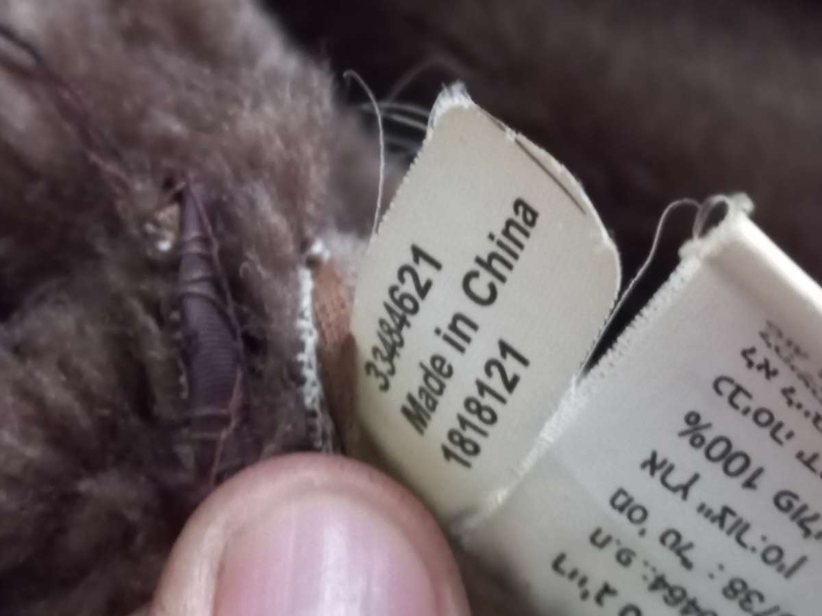 Fake fur faux winter jacket