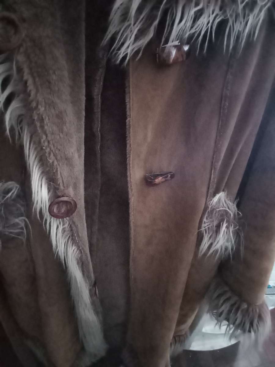 Fake fur faux winter jacket