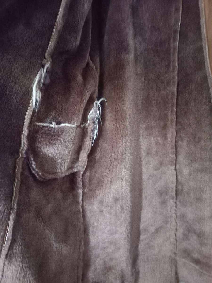 Fake fur faux winter jacket