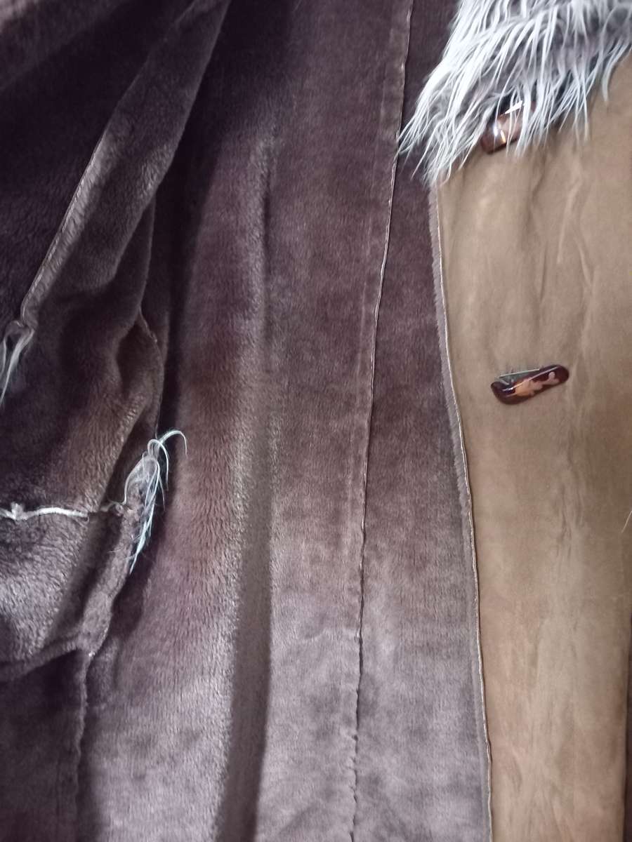 Fake fur faux winter jacket