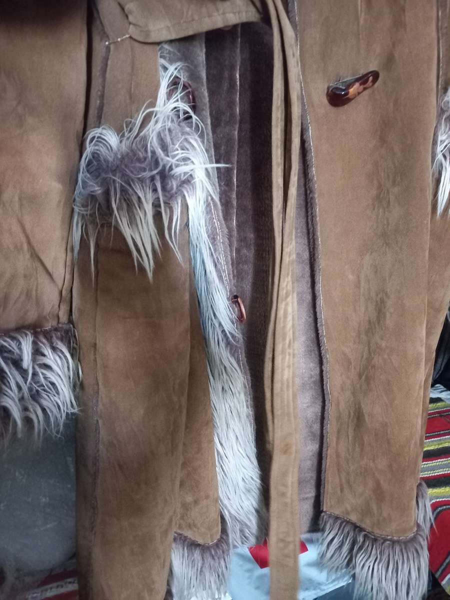 Fake fur faux winter jacket