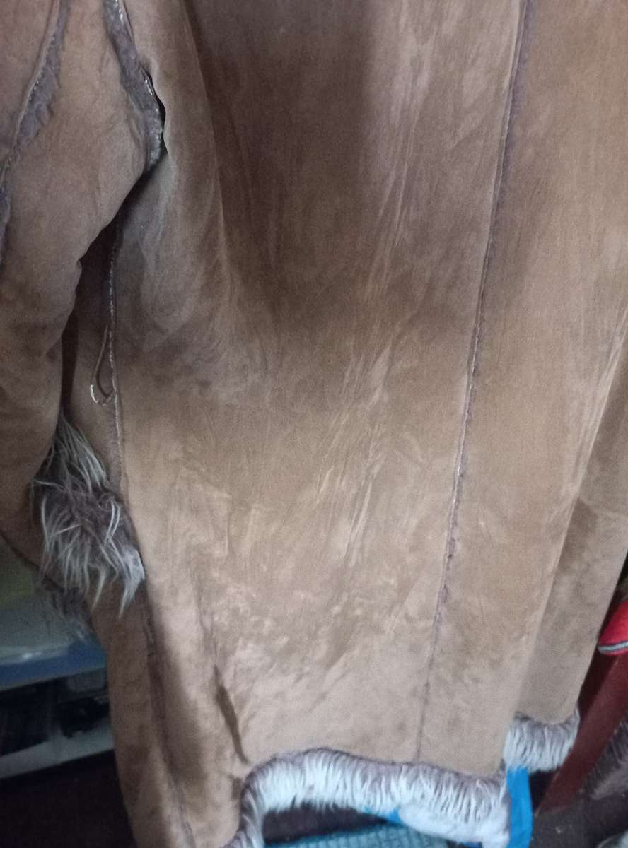 Fake fur faux winter jacket