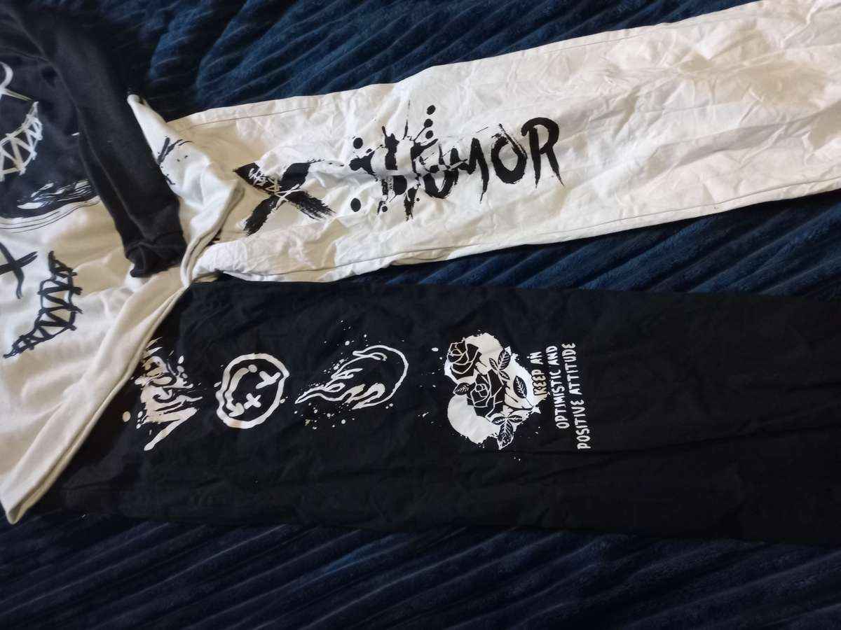 Boys black and white Hoodie set