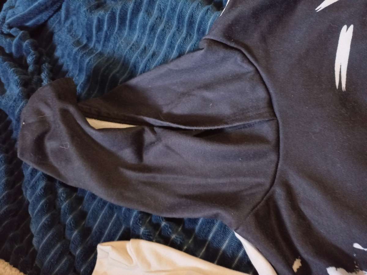 Boys black and white Hoodie set