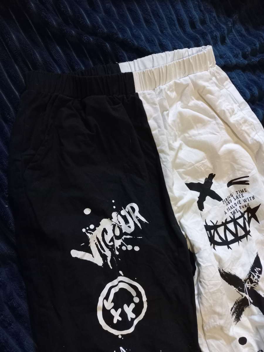 Boys black and white Hoodie set