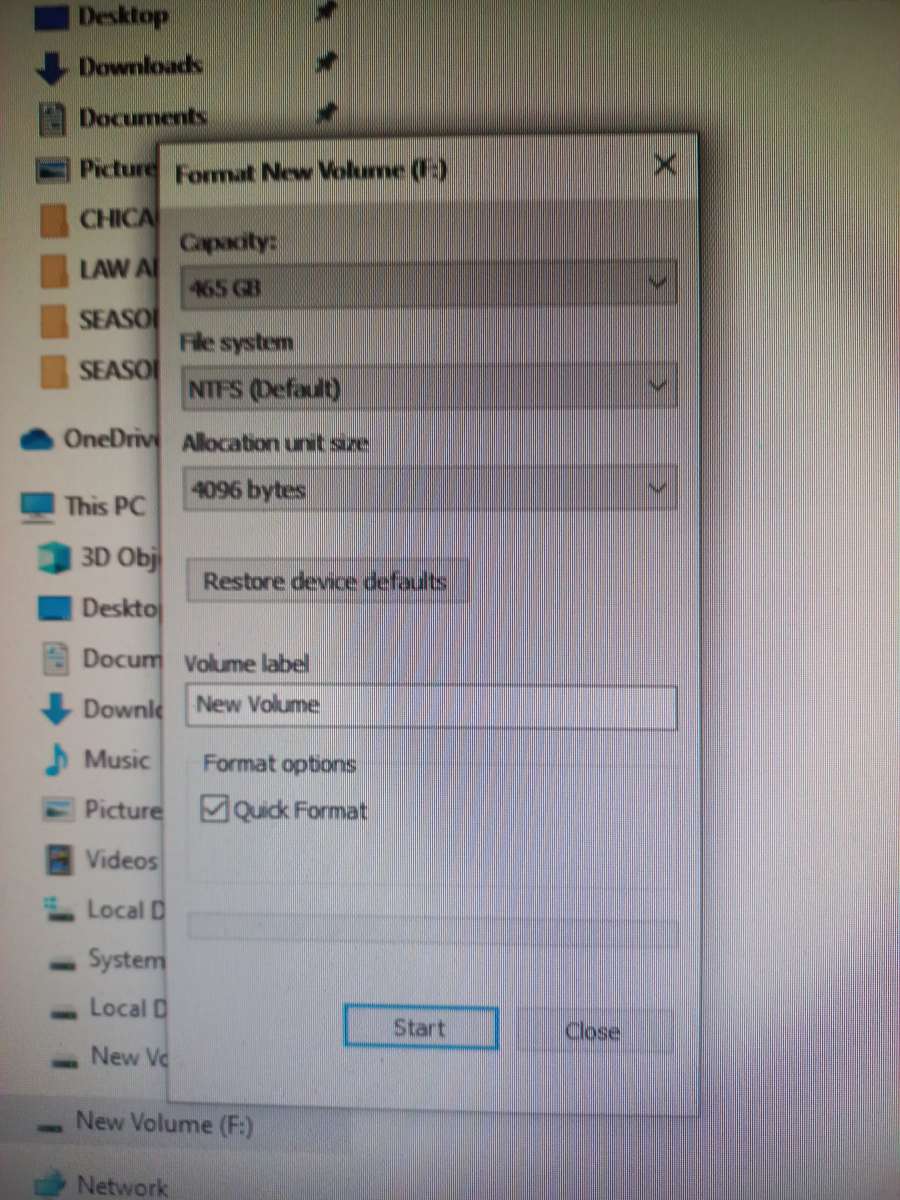 ATA 500GB external drive