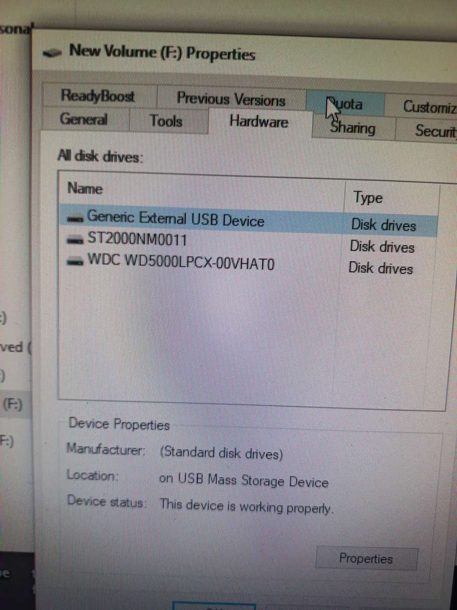 ATA 500GB external drive