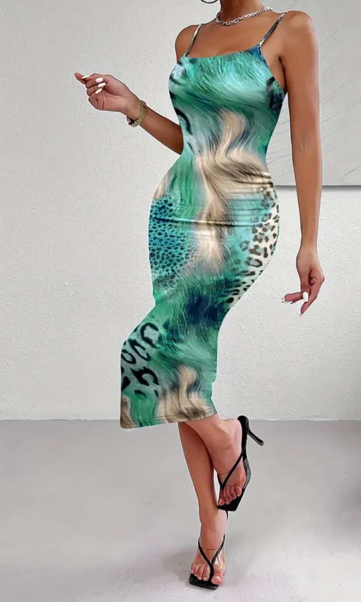 Leopard print Cami dress