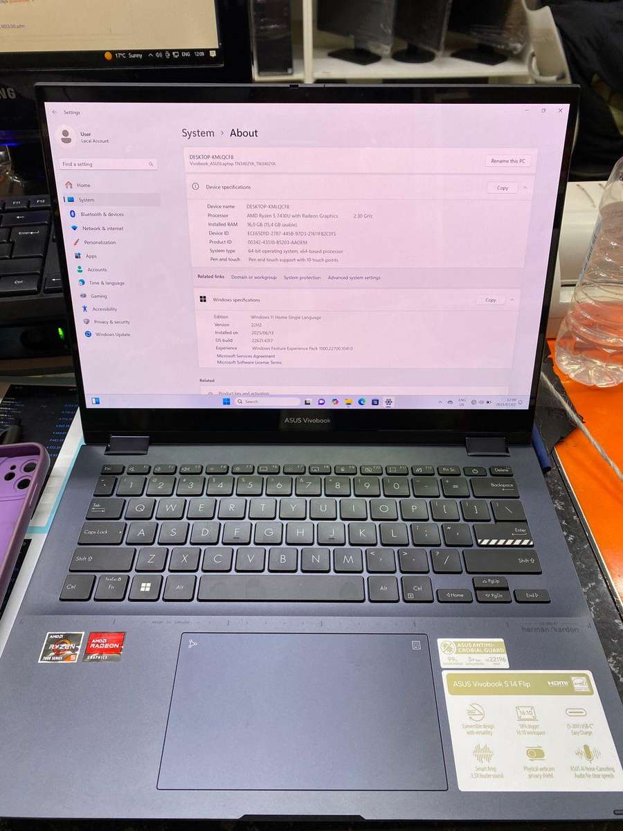 Asus Vivobook Flip | Ryzen 5 7430U, 16GB RAM, 512GB SSD, 14 Touch Laptop | Win 11