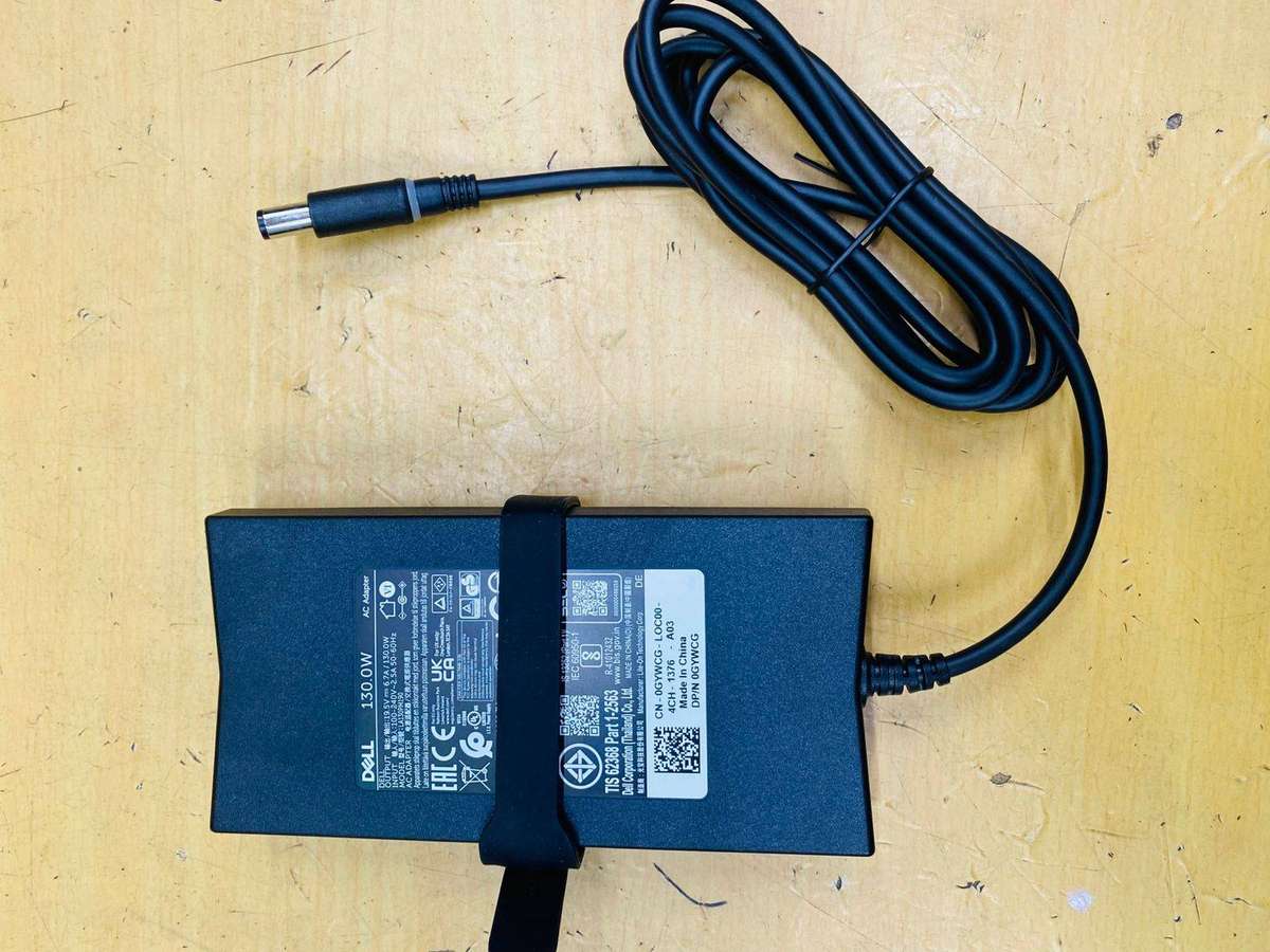Dell 130W 19.5V 6.7A Big Pin Laptop Charger with Clover Power Cable