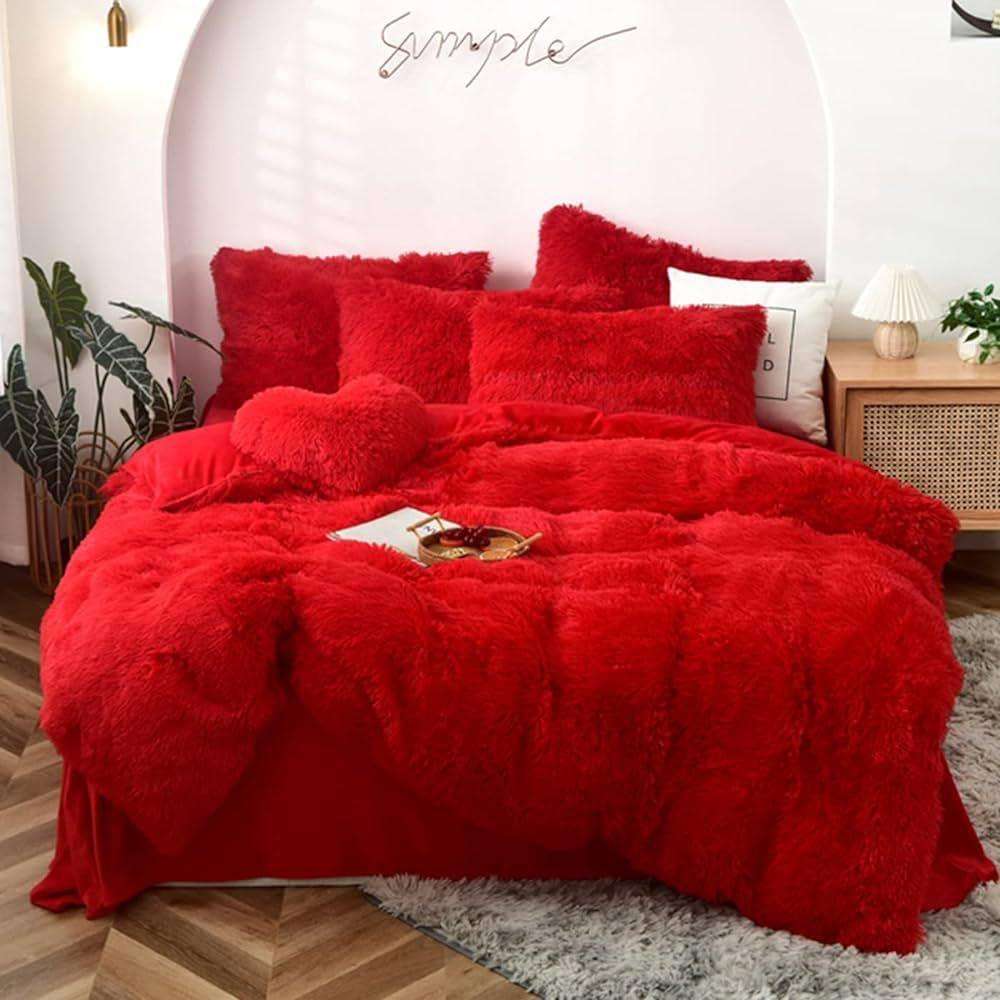 5 Piece Fluffy Tie Dye Comforter