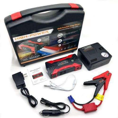 CAR JUMP STARTER + TYRE INFLATOR EMERGENCY KIT