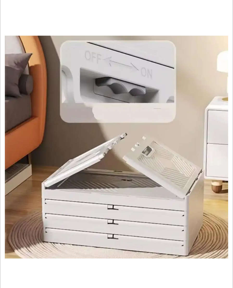 5-Layer Multi-Functional Stackable Cabinet Storage Box With Wheels