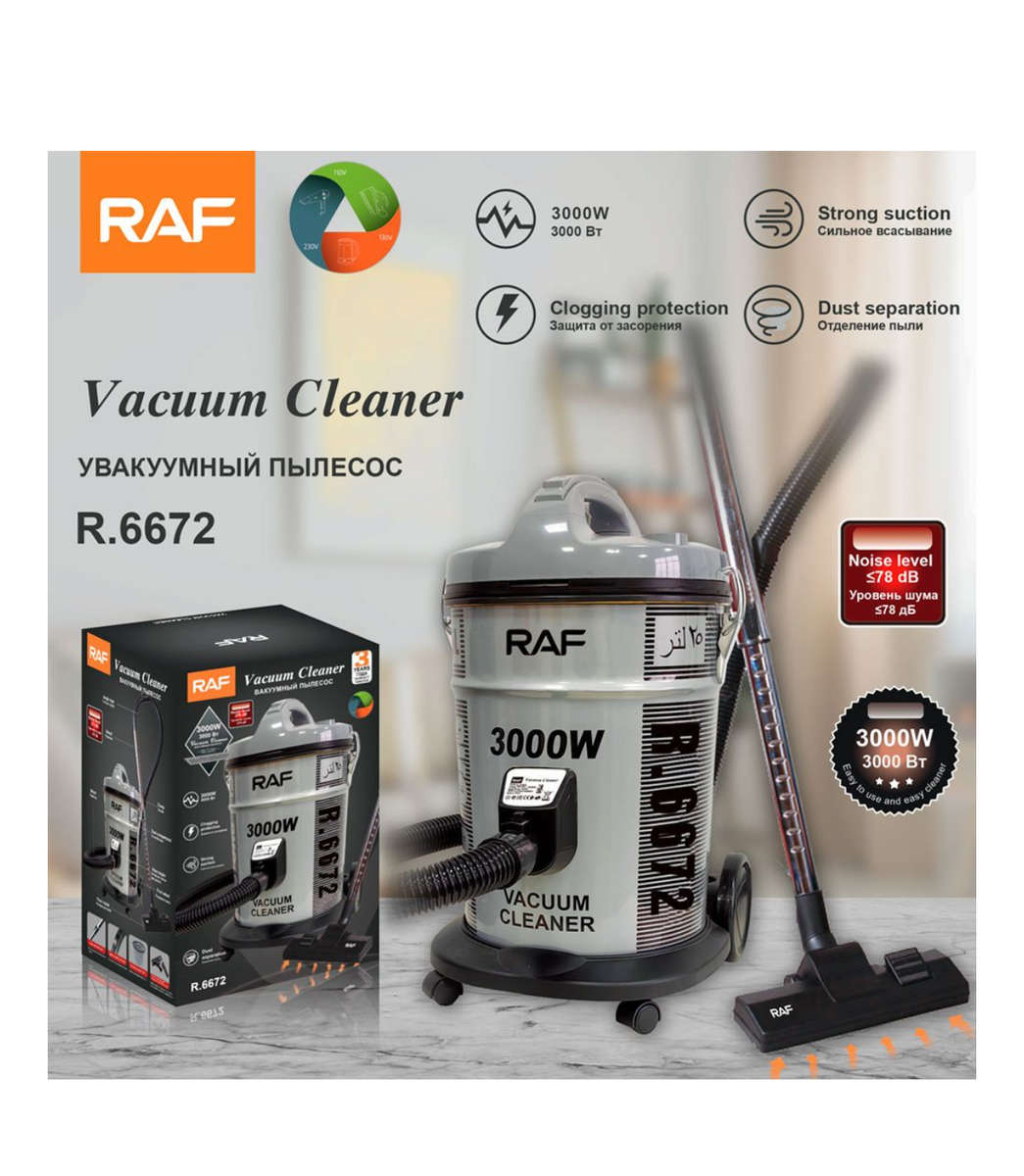 RAF Canister Vacuum Cleaner with Washable Filters 3000W