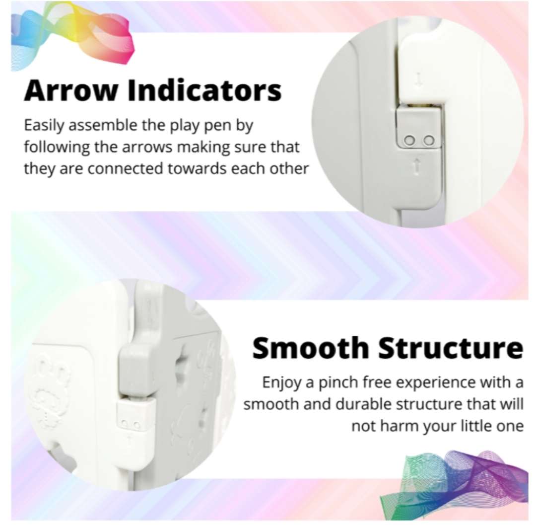 Large Baby Playpen Activity Center 17 Pieces Set