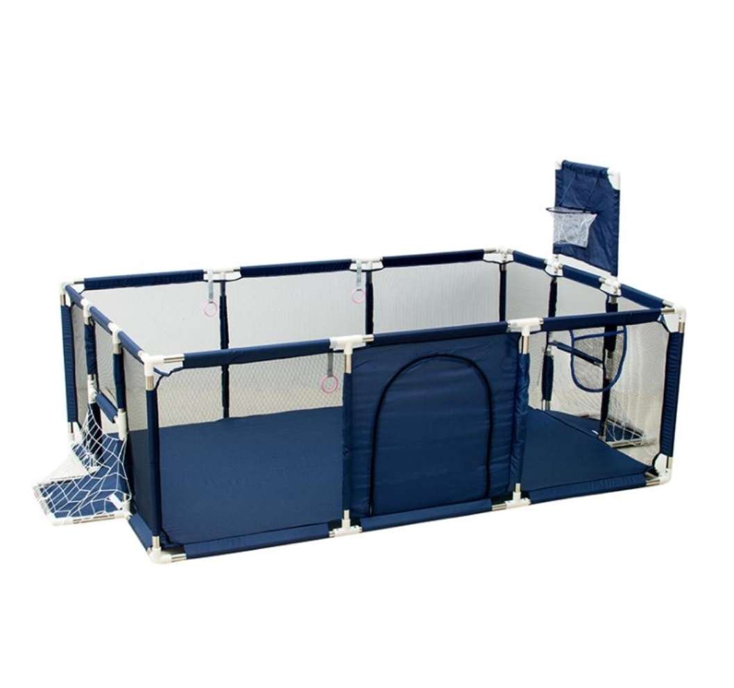 Playpen for Children with Indoor Basketball and Football Play Yard