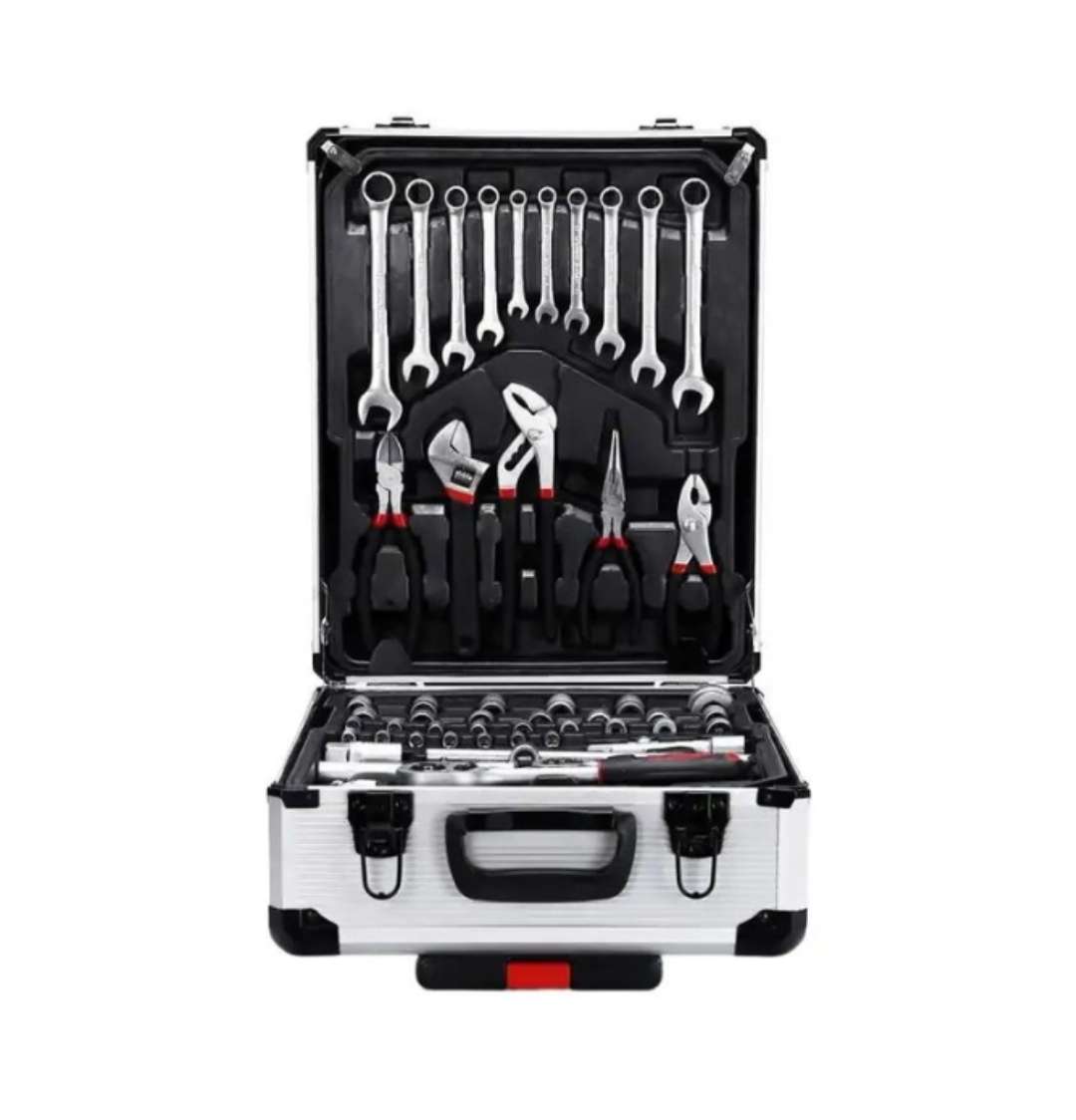 187 Piece Professional Chrome Vanadium Toolset with Combination Wrench