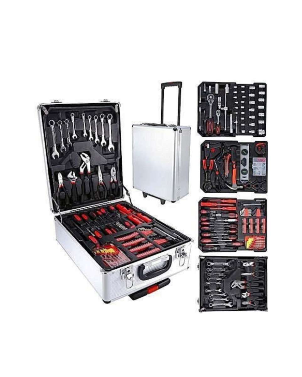 187 Piece Professional Chrome Vanadium Toolset with Combination Wrench