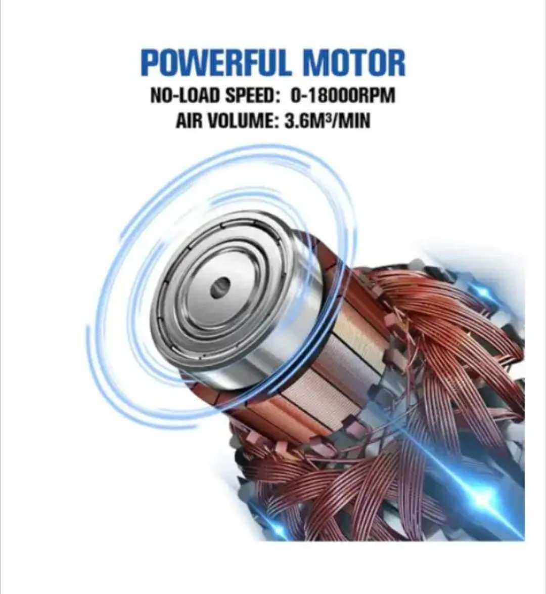 2 in 1 25V 7500Mah Portable Cordless Air Blower Dryer