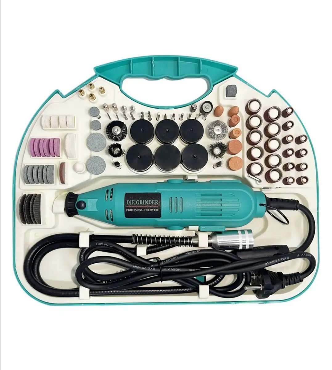 Mini Die Grinder Tool Kit 130W Rotary Tool With 211 Piece Accessories & Flexible Shaft
