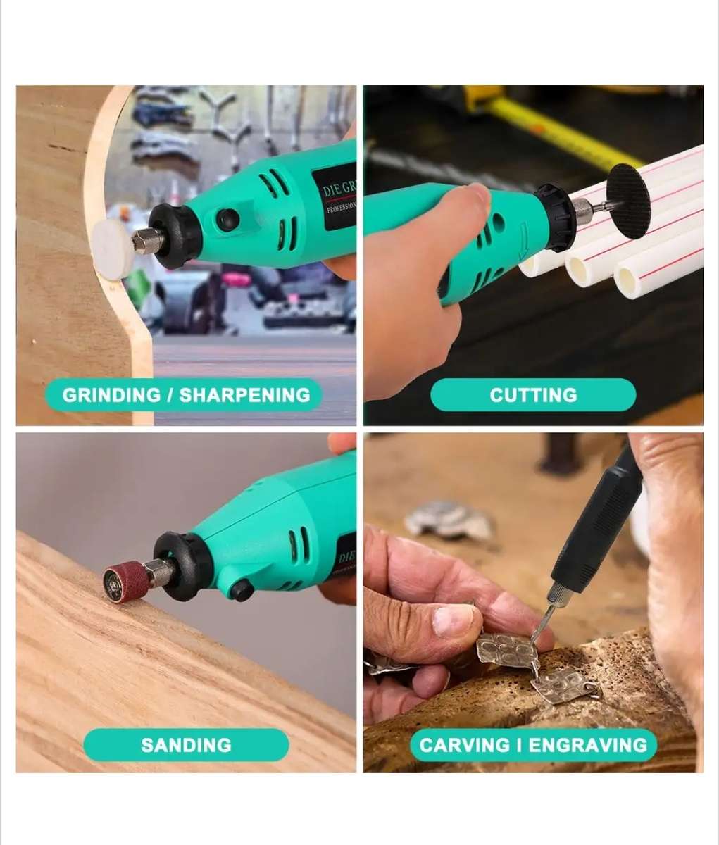 Mini Die Grinder Tool Kit 130W Rotary Tool With 211 Piece Accessories & Flexible Shaft