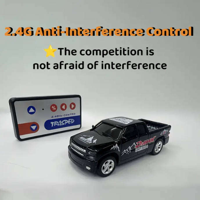 1:64 Alloy Mini RC Car | 2.4G Anti-Interference Multi-Car Racing & 3-Speed Control