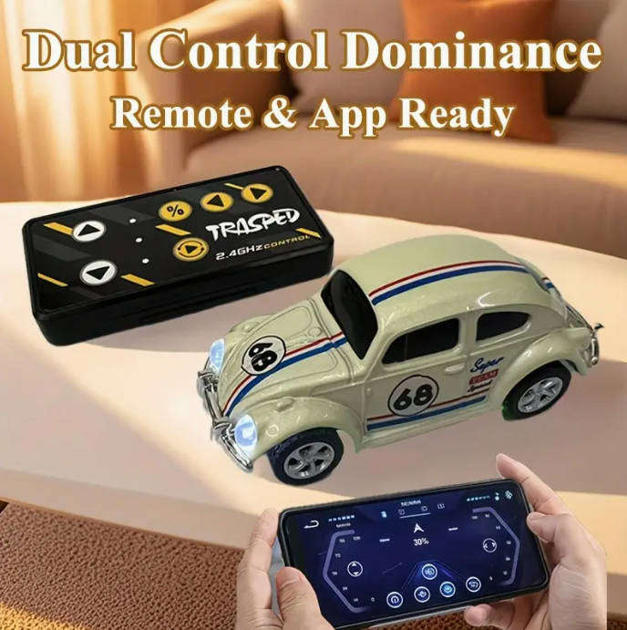 RC Mini Alloy Remote Control Classical Model Car Three-Speed Speed Adjustment