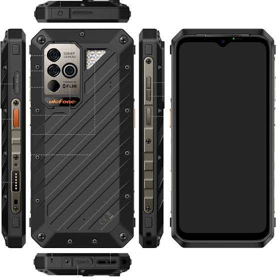 Rugged Power Armor 19T, Android 12, 256GB Storage, 17GB Ram, Water Resistant, Dual Sim, Fingerprints