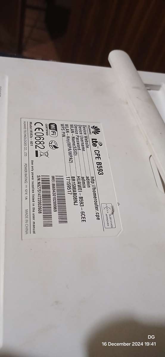 Huawei B593 Lte router