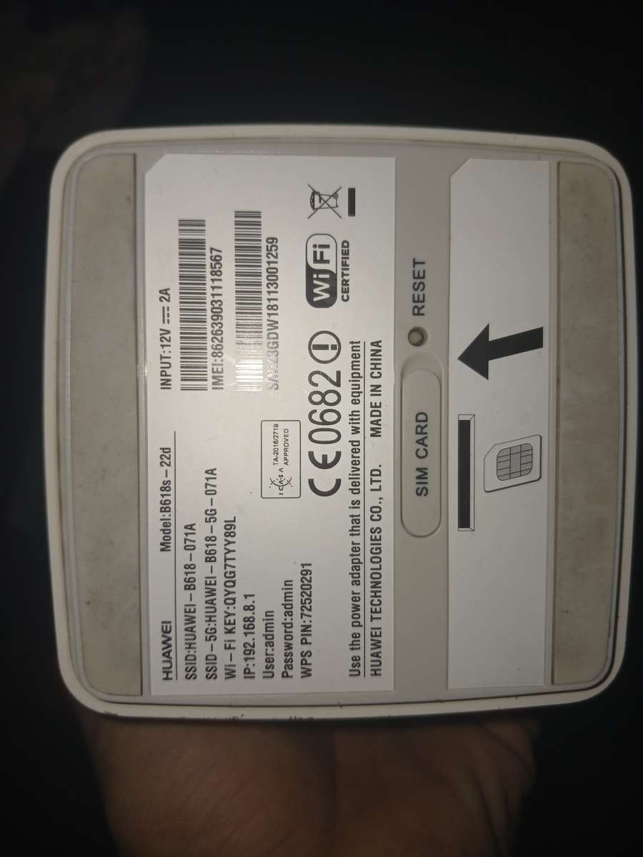 Huawei B618 lte router