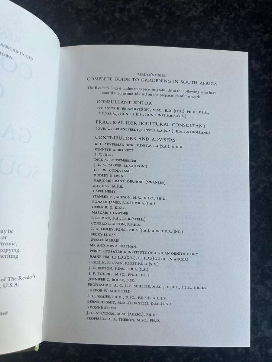 Reader's Digest - Complete Guide to Gardening in South Africa Vol. 1 & 2